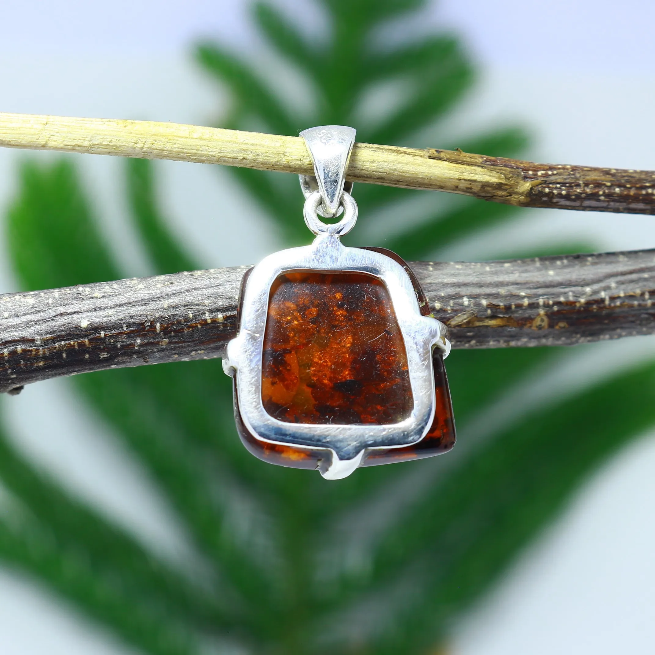  Серебряный кулон янтарного цвета подвески из стерлингового серебра 925 пробы Современный дизайнерский ювелирные изделия ручной работы подарочное ожерелье