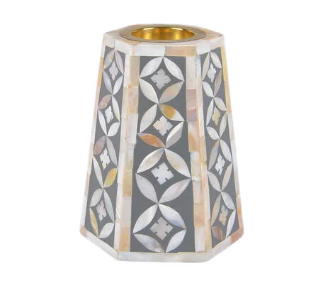 Tradnary High Quality Handicrafts Mother of Pearl Inlay Round Tray Box Incense Burner Bakhoor Set Arabic Mop Mubkhar Ramadan