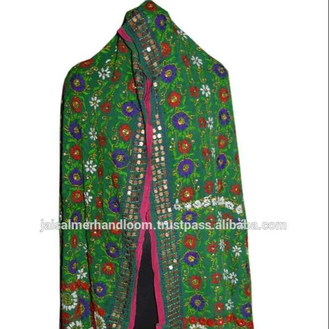 
Handmade Embroiderd phulkari scarves 