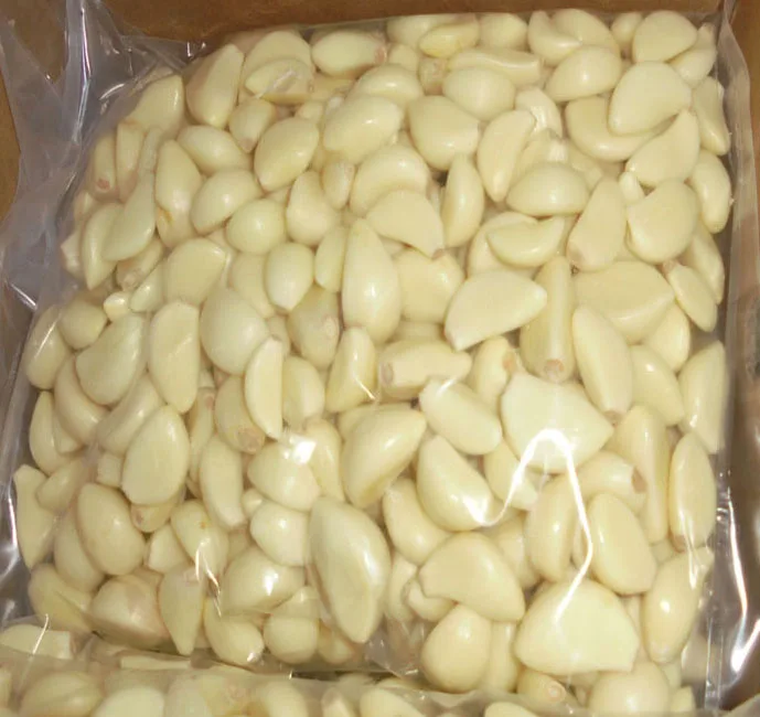 2021 IQF Frozen Fresh Peeled Garlic Cloves.