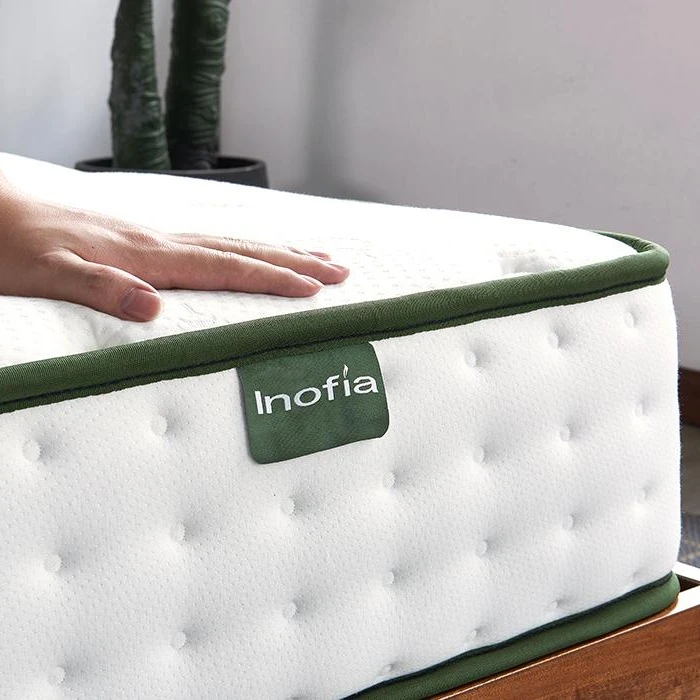 Inofia Sleep Well King Queen Size Latex Orthopedic Memory Foam Mattress In Box