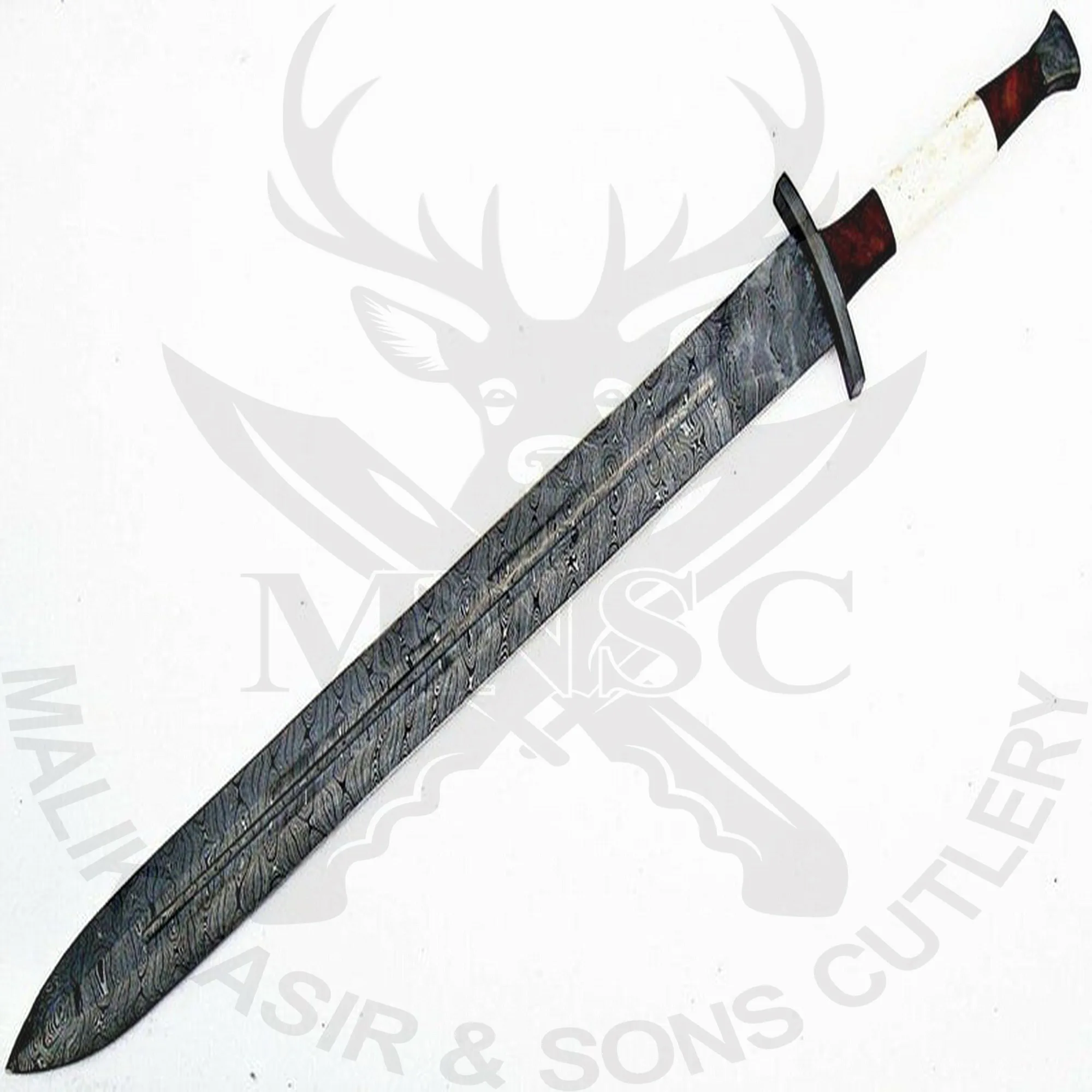 Custom Handmade Hand Forged Damascus steel Viking sword Camping Sword Survival Sword