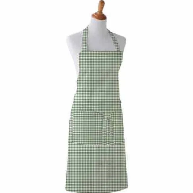Waist 100% Organic Cotton GOTS Certified Apron For Burger Gourmet Pattern Sleeveless Apron Linen Household Cooking Cleaning Tool
