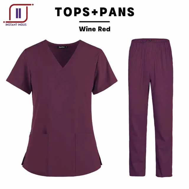 2022 Unisex XL Spandex Scrub Sets High Quality Hospital Nurse Uniforms Custom Logo OEM Model Number Cheap Price Doctors Medic