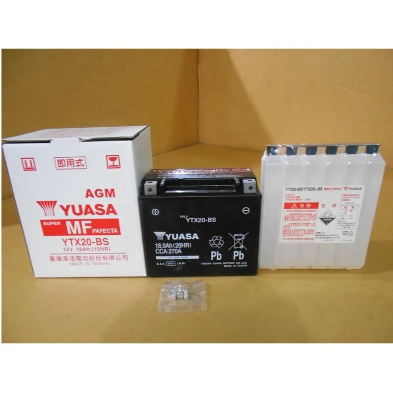 Wholesale, Container Delivery Battery YTX20-BS for Yuasa (Made in Taiwan)