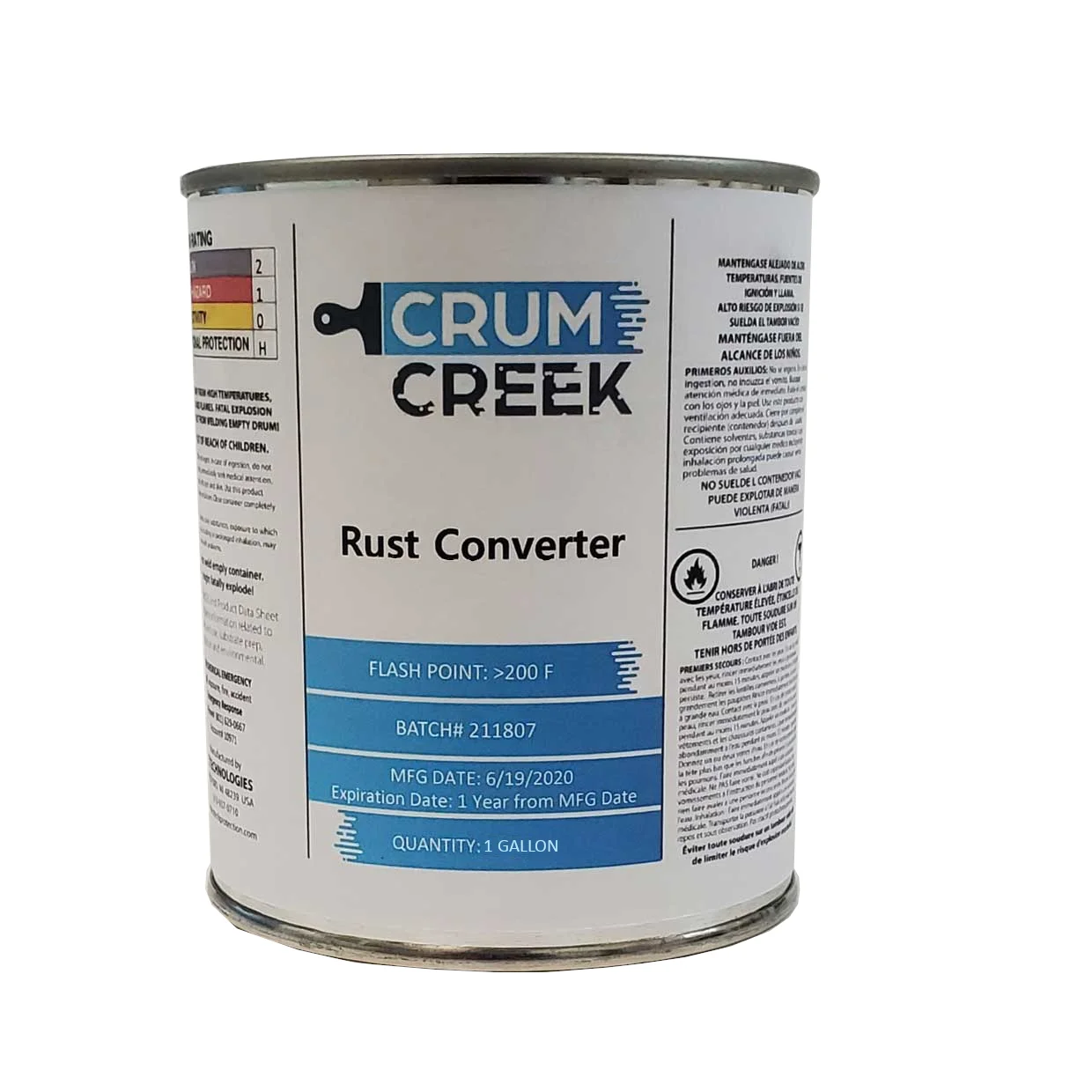 Преобразователь коррозии Ultimate Product Crum Creek химически изменяет коррозию на металлических поверхностях для предотвращения