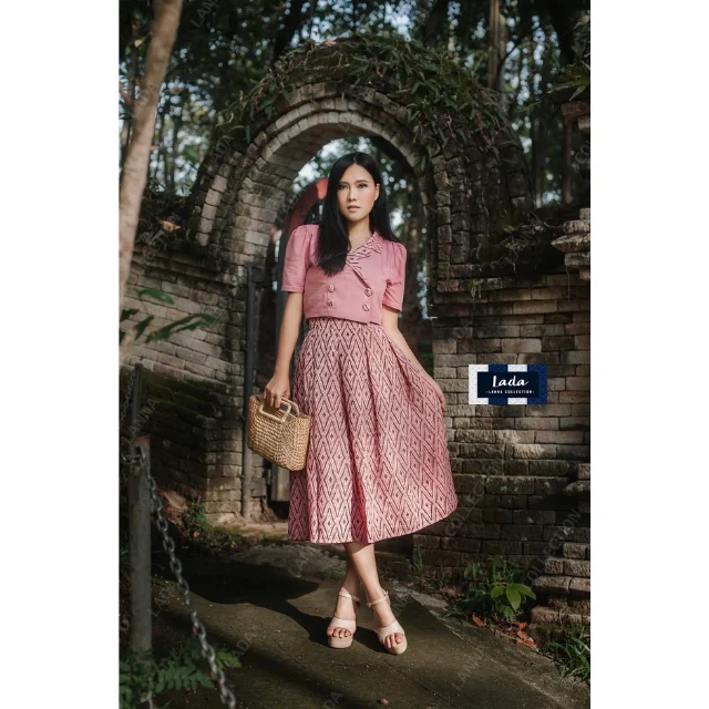 Лидер продаж тайские повседневные женские платья премиум-класса ручная работа Лада Лана коллекция 034 комплект из юбки с тайским рисунком