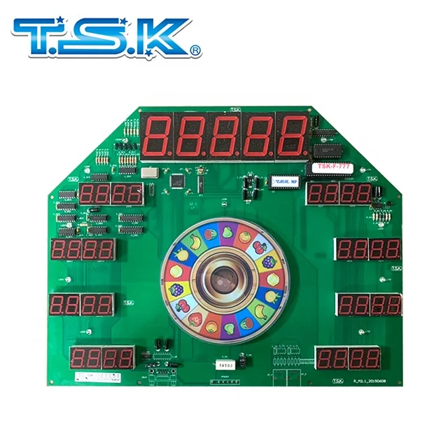 Fruit 777 : TSK Taiwan Arcade Mario Slot Video Coin Operated Game Jack pot Machine Roulette