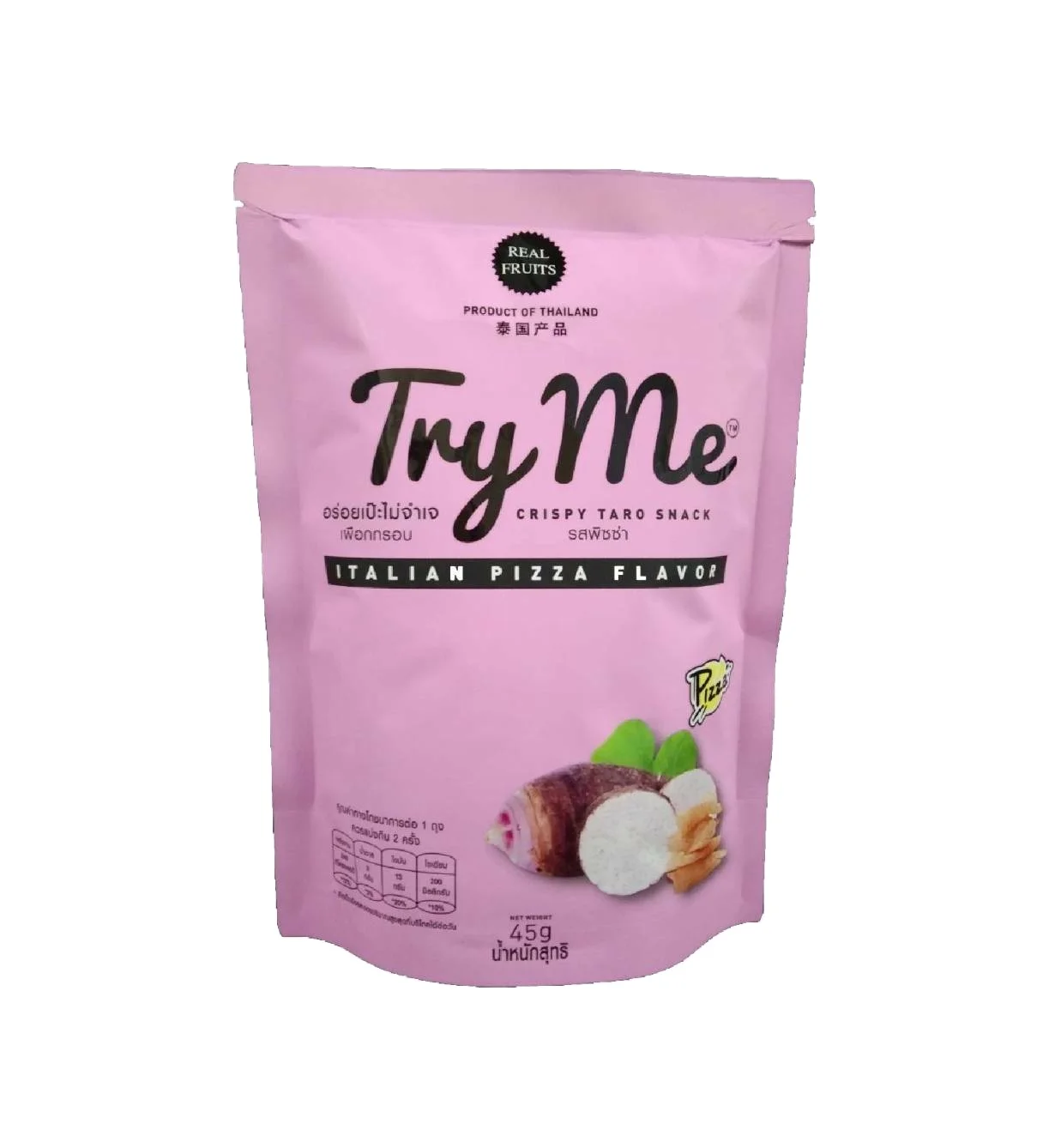 Taro Chips Italian Pizza Long-lasting crispiness Gluten-Free, High potassium fiber and calcium snacks