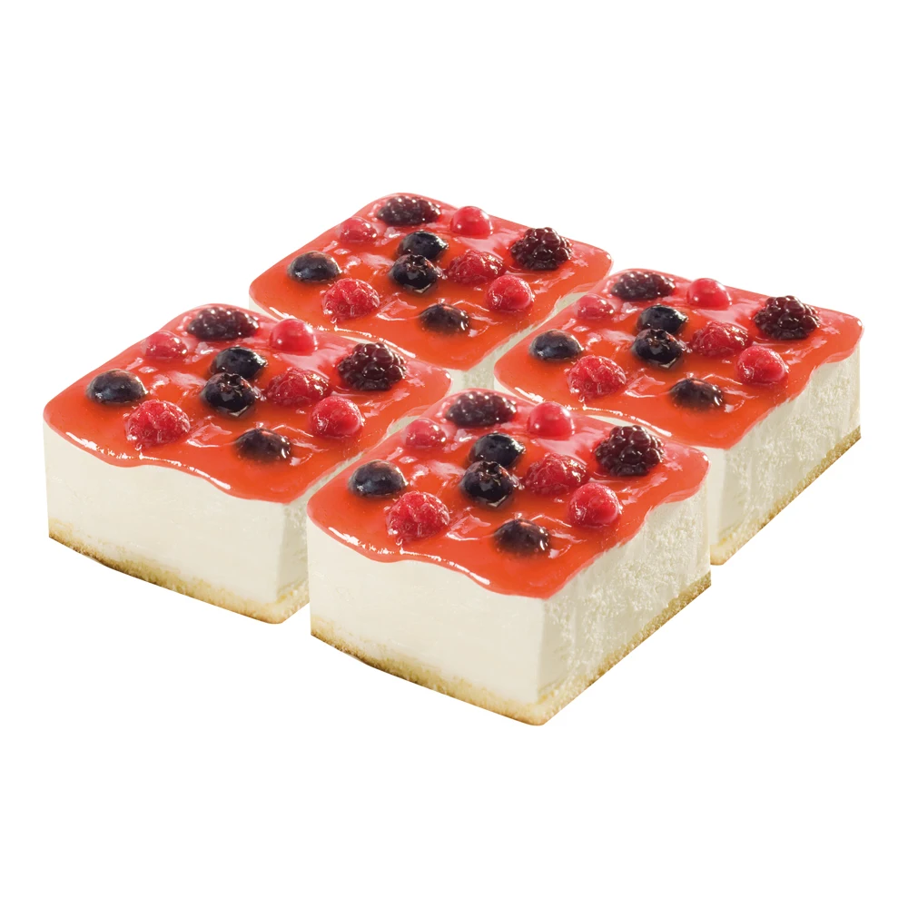 
High Quality Made in Italy Wild Berries Dessert 4 Individual Portions (85g/3oz each) for Supermarkets 340g/11,99oz 