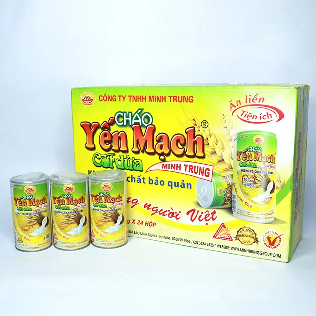 Minh Trung Vietnam Canned food Oat Grains and Coconut Milk Porridge