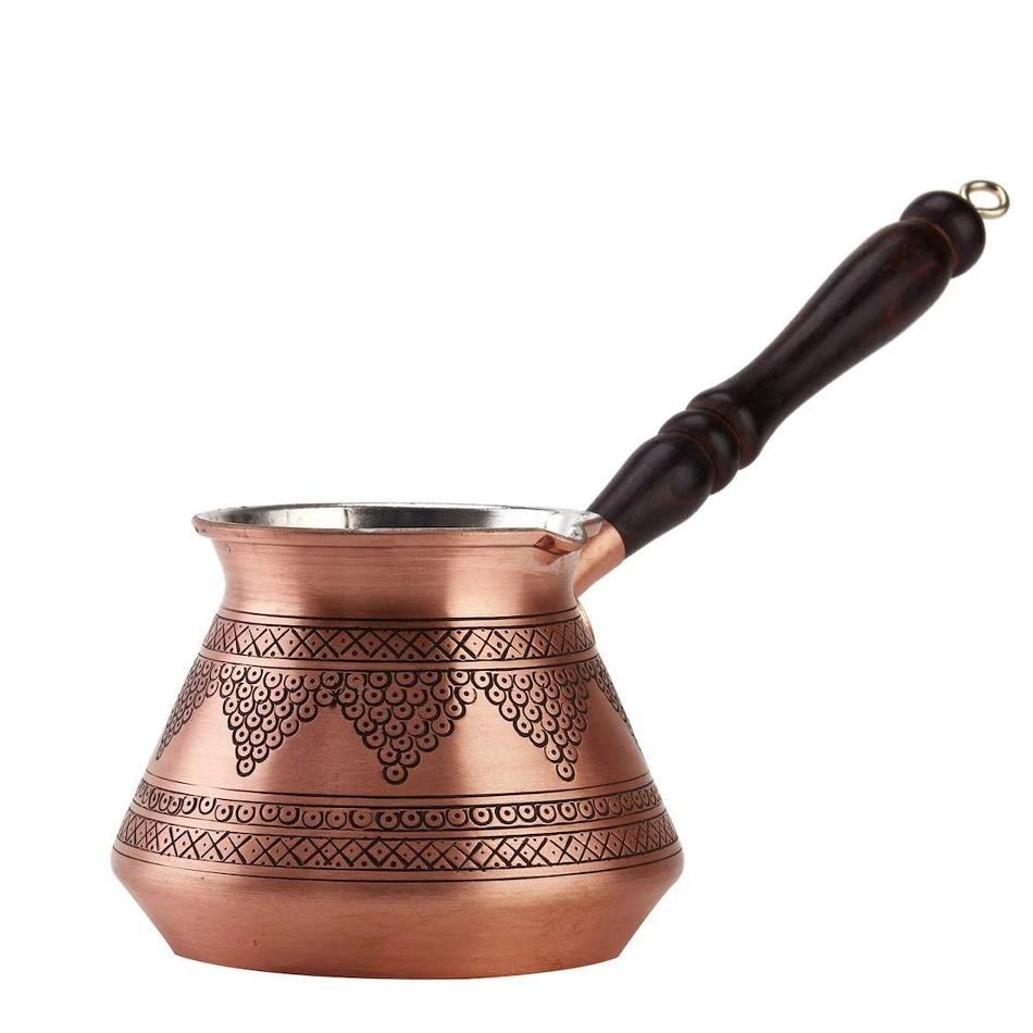 Brass Turkish Tea Pot Mug Coffee Serving Pot With Handle Customized Size For Home Hotel and Restaurant Stylish Serving Coffee