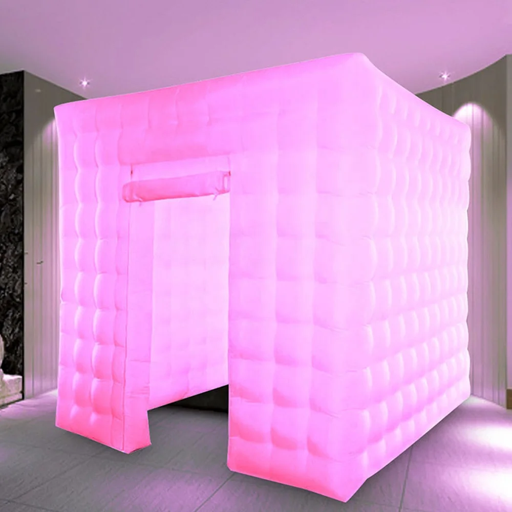 NEW Design Portable Advertising Inflatables Led Tent Photo Booth Inflatable Led Photo Booth Enclosure for Party Event Decoration