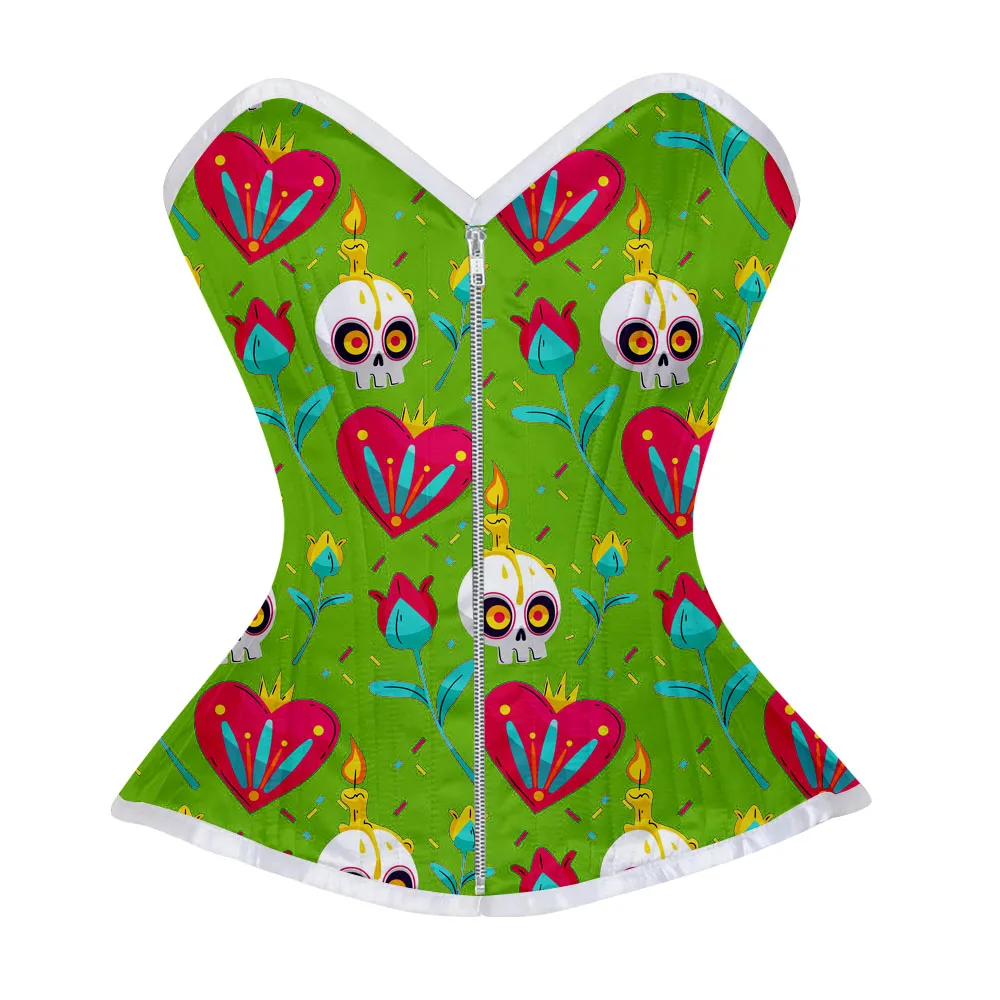 High Quality Belly Fat Control Full Bust Satin Cotton Steel Boned Original Corset supplier