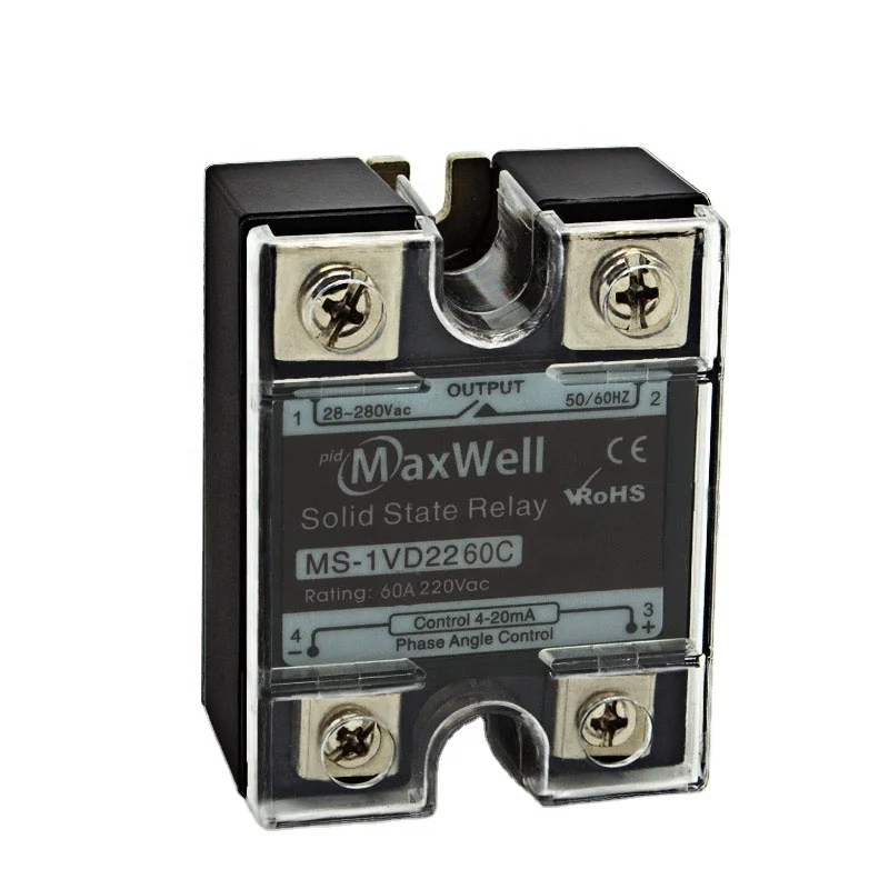 Однофазное выходное напряжение 40 А, 220 В/380 В, мощность 4-20 мА, регулятор напряжения