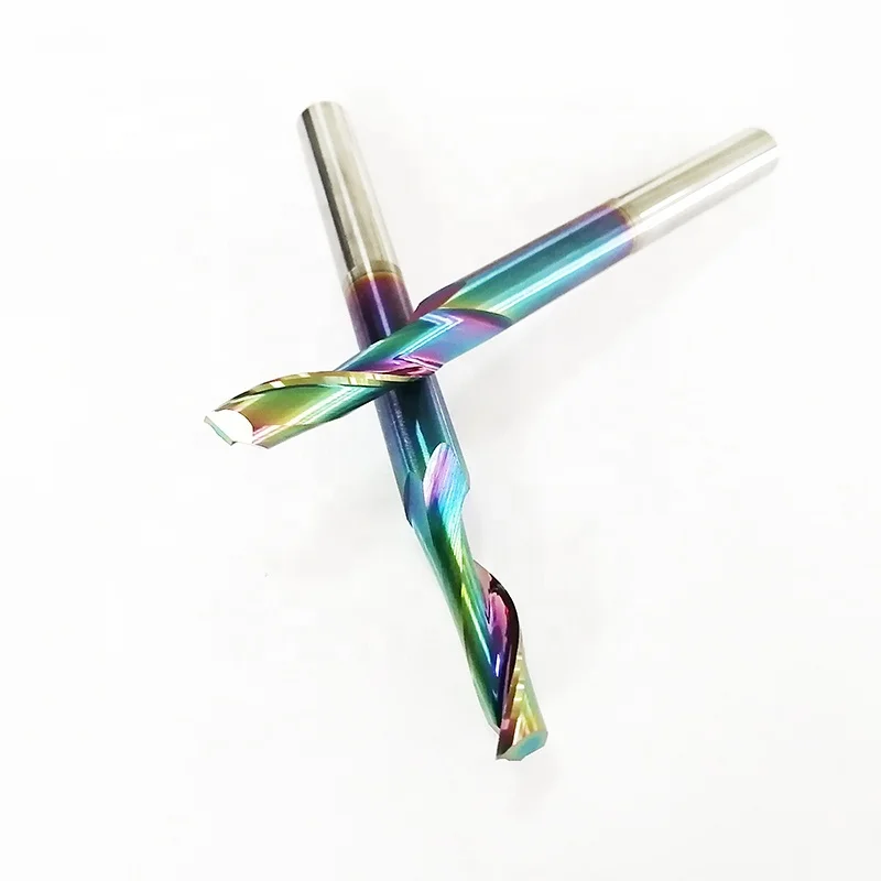 Концевая фреза с одной канавкой CNC, спиральные фрезы для алюминия