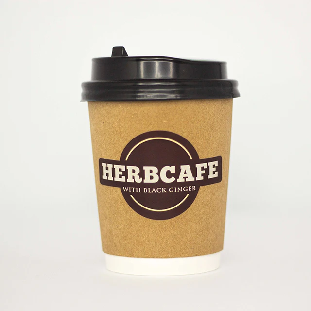 Portable cup coffee healthy Coffee Herbcafe Black Ginger aromatic size each pack Coffee manufacturer Malaysia