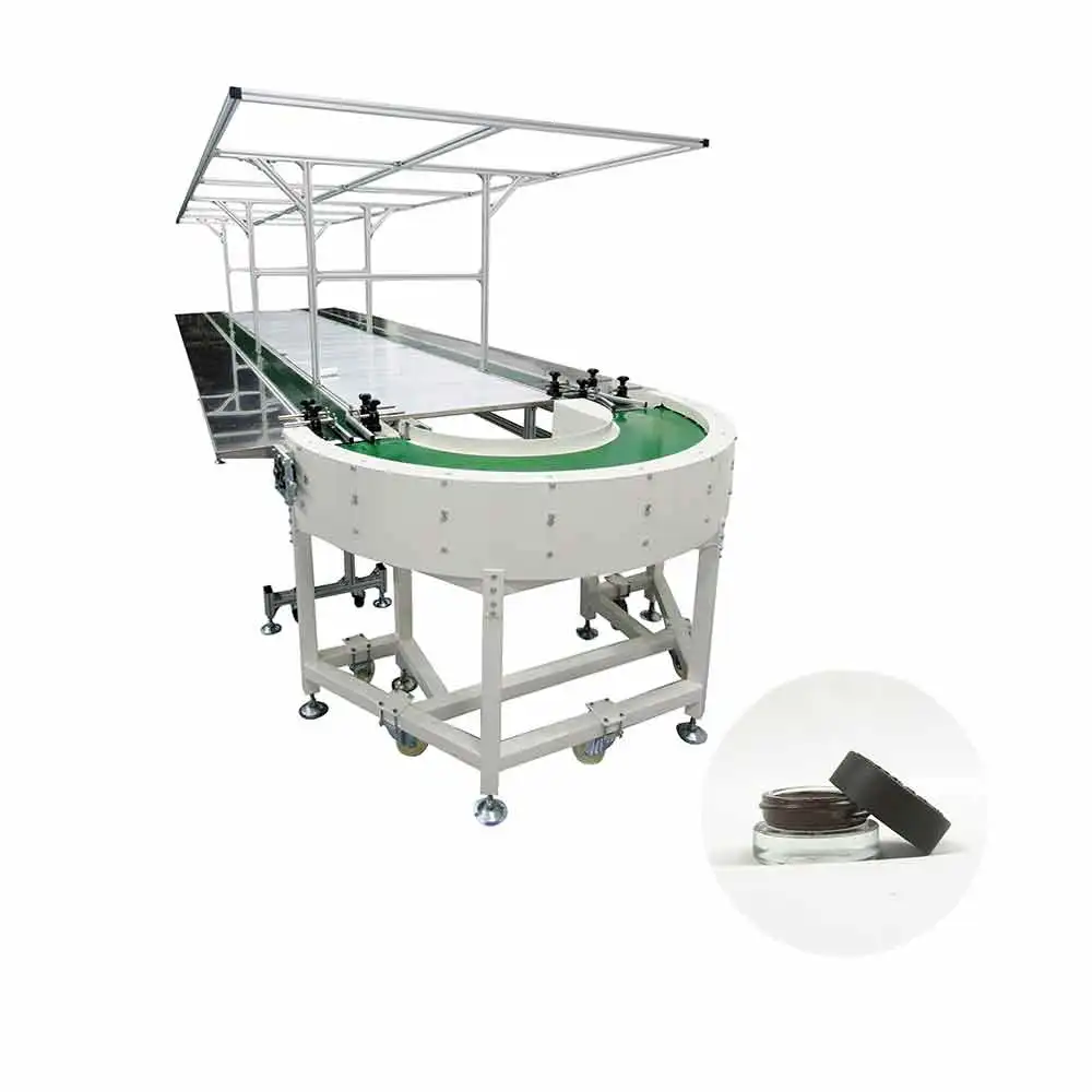 
conveyor belt machine fastener bag stacker conveyor machine jar 