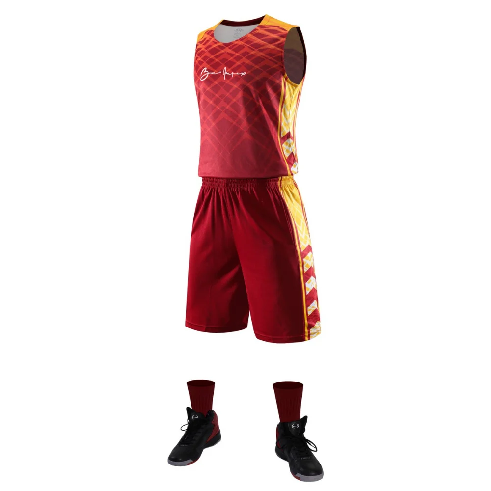 Custom your team logo Basket Ball Uniform men women boys basketball training jersey set