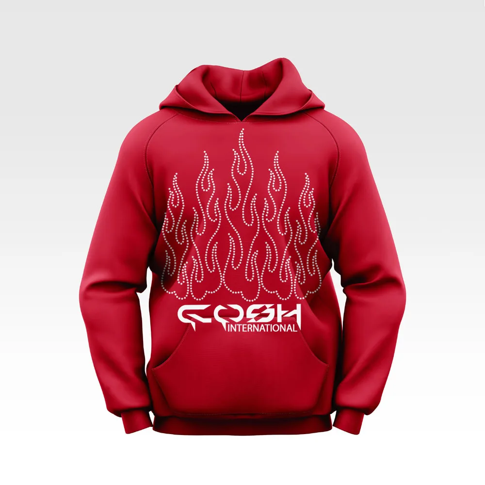 Wholesale Pullover Rhinestone Hoodies For Men Supplier From Sialkot Pakistan Custom Own Logo Hoody