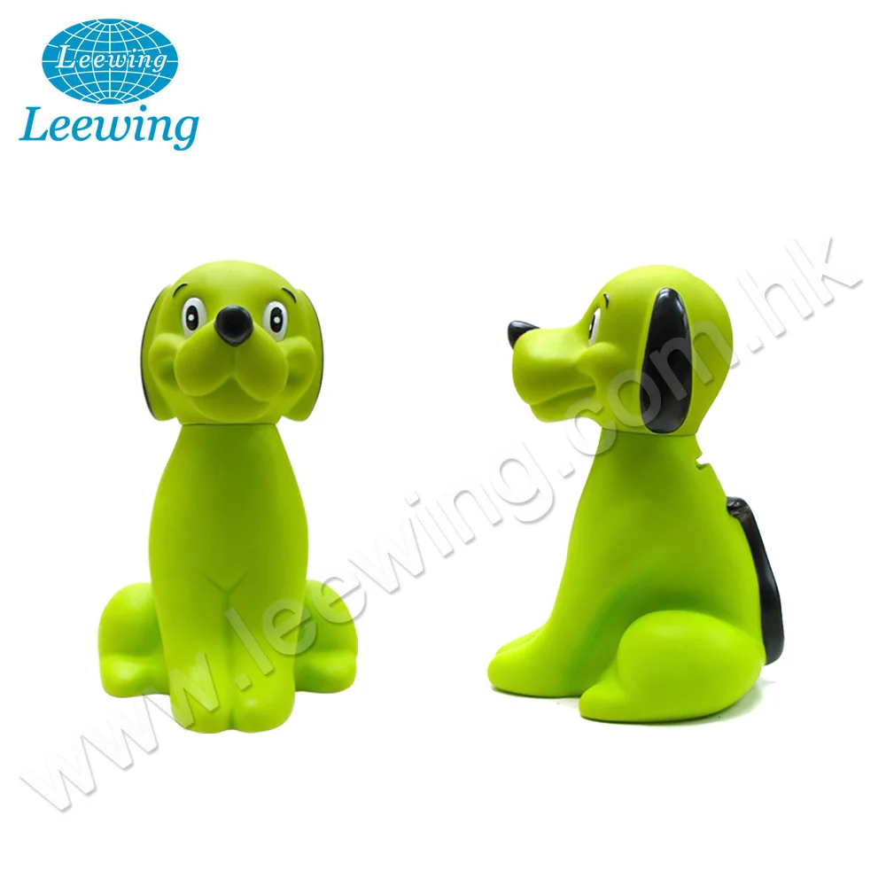 High Quality Vinyl Toy Manufacturer Custom Made Plastic Bull Terrier Puppy Dog Coin Bank Animal Money Saving Box Piggy Bank