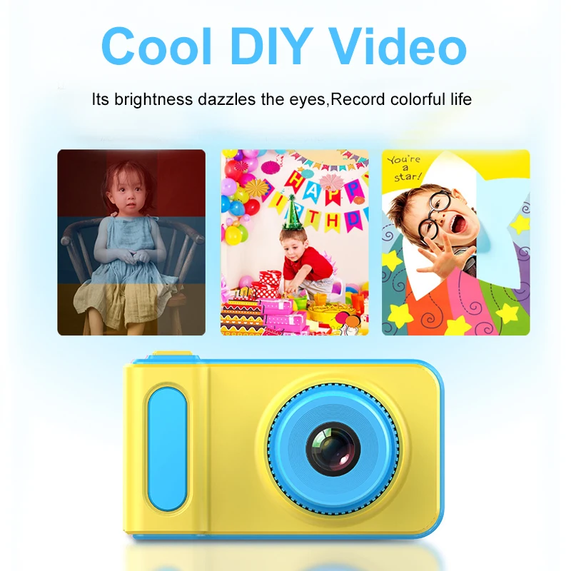 
Gifts Toddler Toy Educational 8MP HD Camera Children Mini Camera Toy Digital Kids Camera Toys Sports Photography 