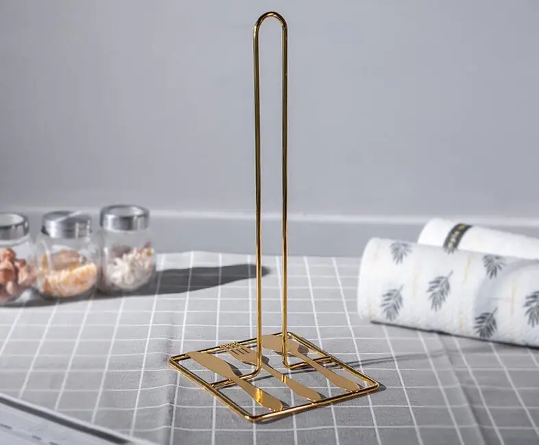 Paper Towel Holder Countertop Napkin Holder Kitchen Roll Organizer Paper Towel Rack Stand Kitchen Towel Paper Dispenser for Home