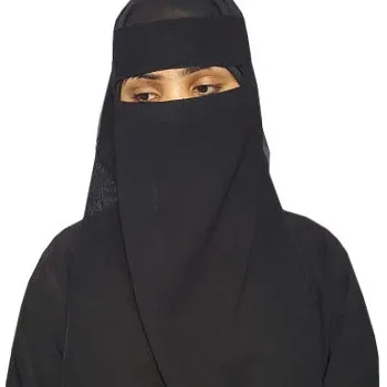 
Niqab Single Layer Veil Neqab Tie Back 