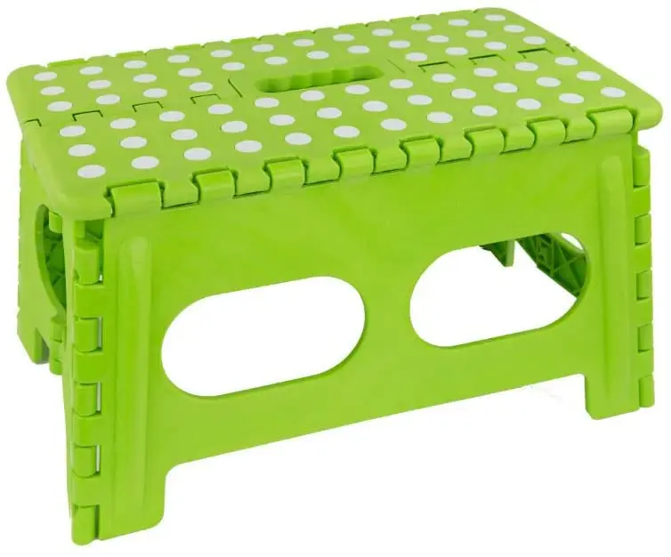 camping foldable step stool for Adults queue wilderness with dots