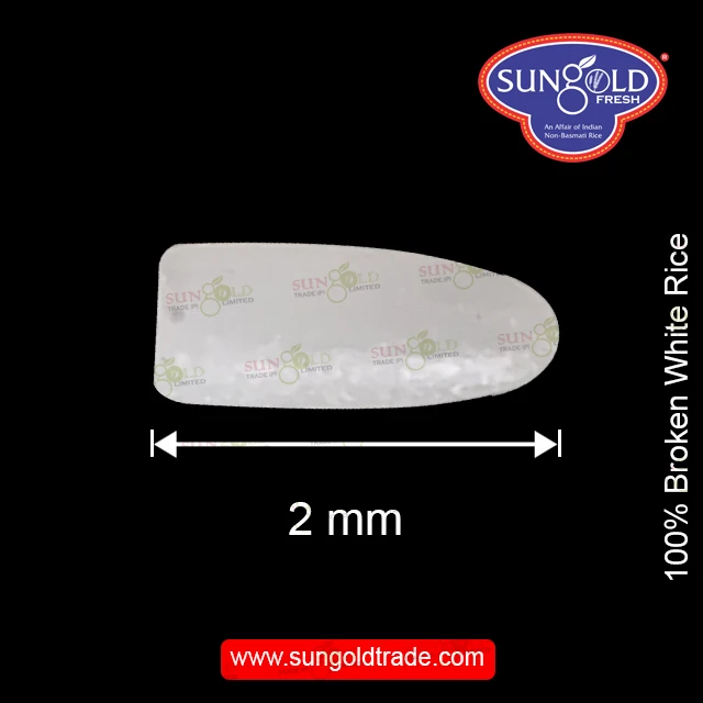 100% broken white rice in india