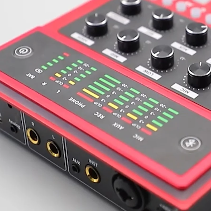 Внешняя звуковая карта usb 2*2 IN/OUT2.0 для записи, потоковой передачи и проведения трансляций