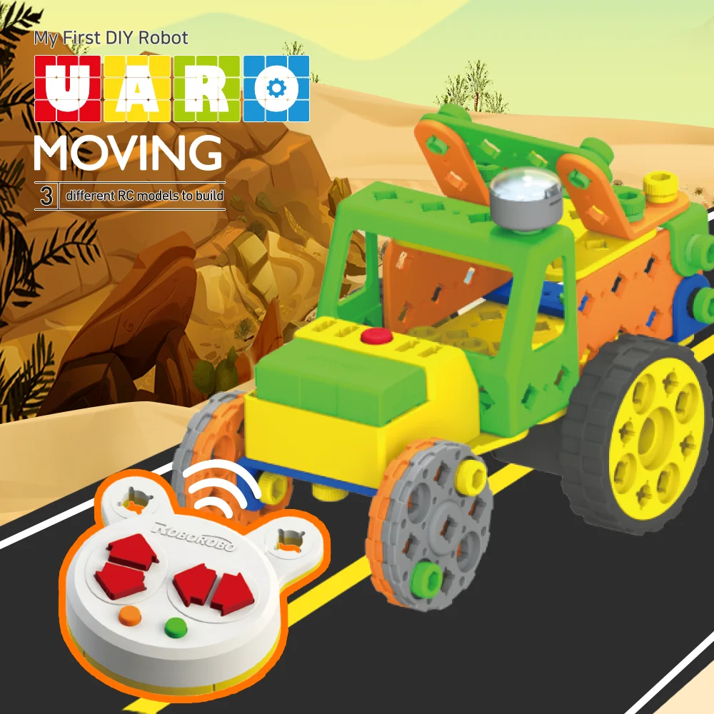 Best quality Korea patented RC car DIY toy robot UARO MOVING easy to build toy robot stimulating brain