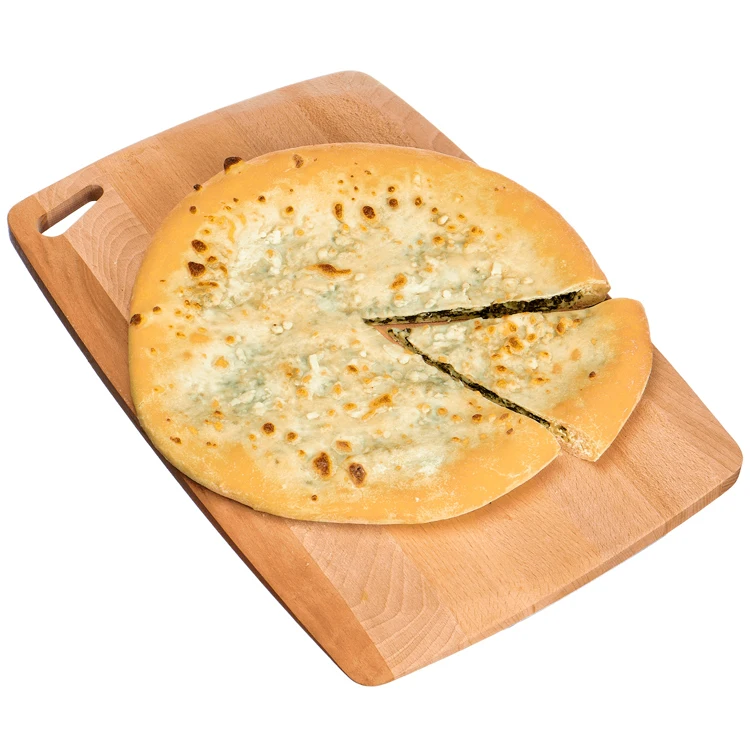 Bakery delicious super soft frozen khachapuri pie with cheese and spinach ready to eat wholesale, pastry