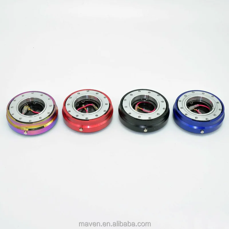 Thin Version 6 Hole Steering Wheel Quick Release Hub Adapter Snap Off Boss Kit