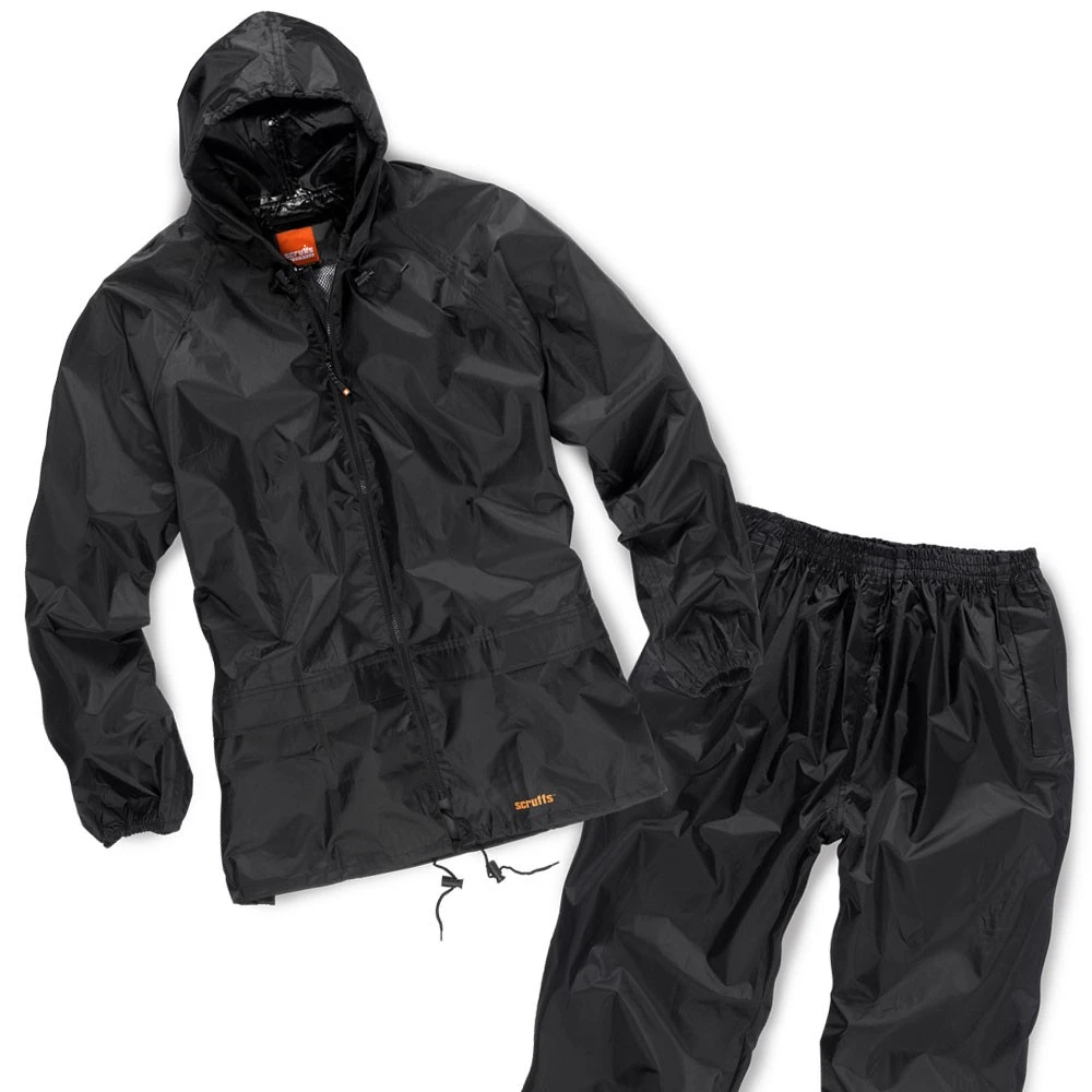 Rubber Coated Waterproof Raincoat And Durabl Raincoat Hidden Pocket Rain Coat Suit