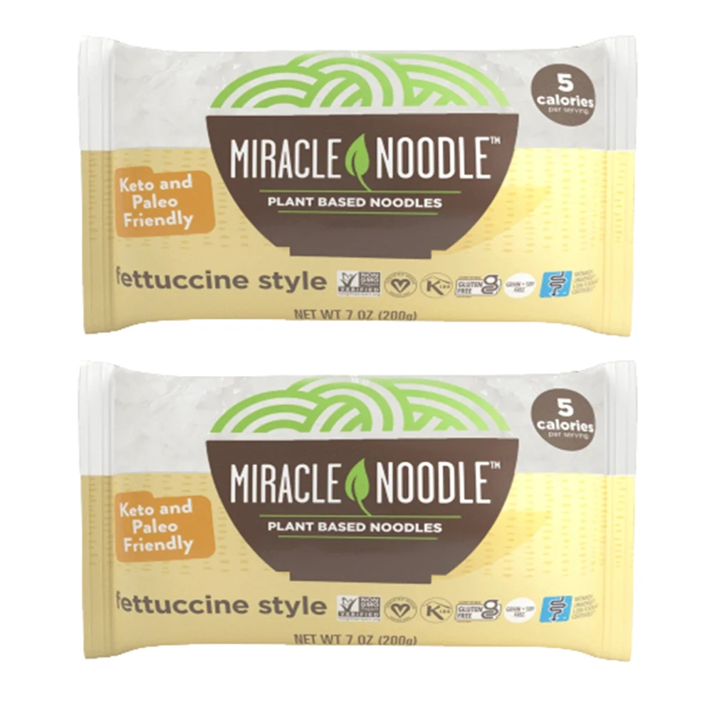 
Miracle Noodles Ready To Eat Fettuccine Noodles Style From Konjac Plant Based Tasty Noodles 200g Gluten Free, MOQ 3 Pallets 