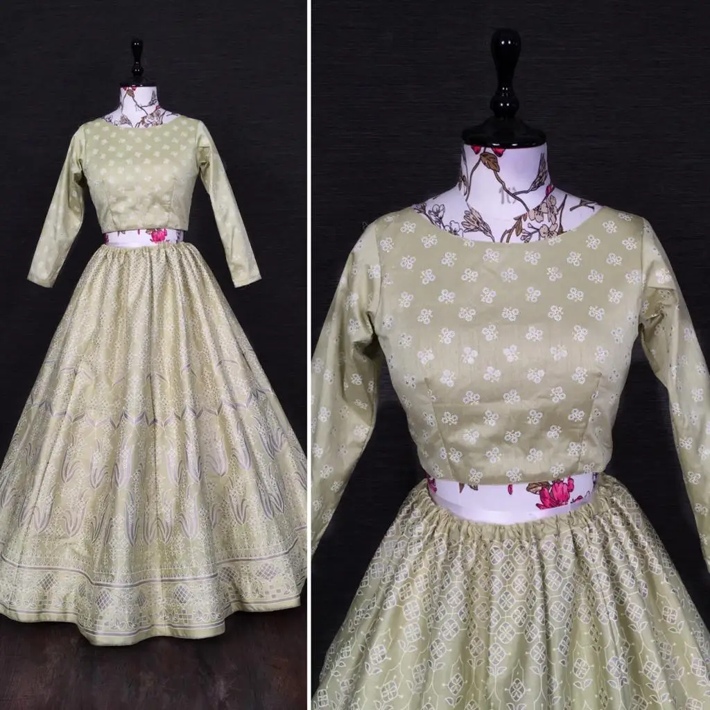 Стандартное качество вышивка Lucknowi работа Lehenga Choli для свадьбы и вечеринки