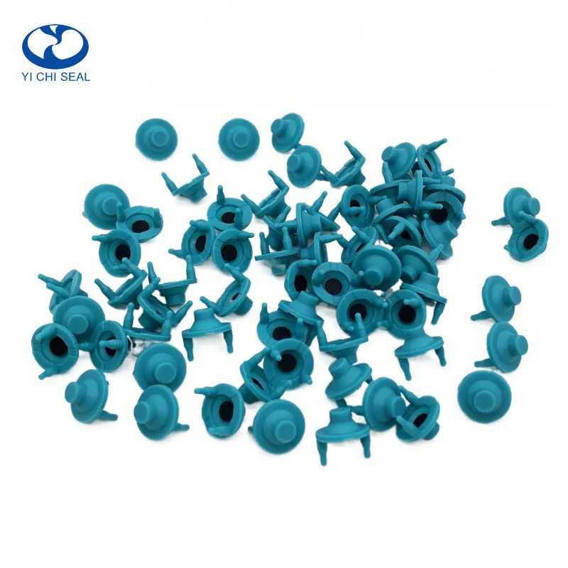 Maker custom made single tactile coated cap pad cover plug silicone rubber push button