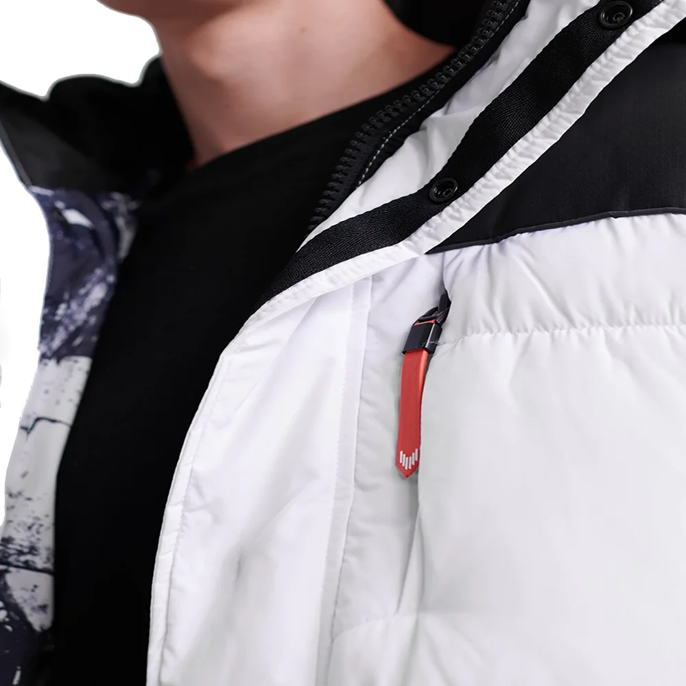 Premium Quality Men Quilted Coat White Color Padded Puffer Jackets