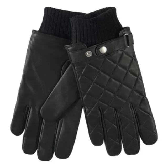 Direct Factory Custom Classic Men Dress Leather Winter Quilted Gloves/Men Leather Winter Quilted Gloves