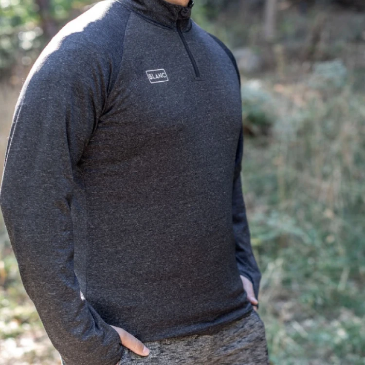 Custom Men Women 5v USB Electric Heated Baselayer Shirt With 3 Heat Settings Control Button