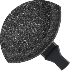 Italian top quality aluminium non stick frying pan with granite effect for induction cooking