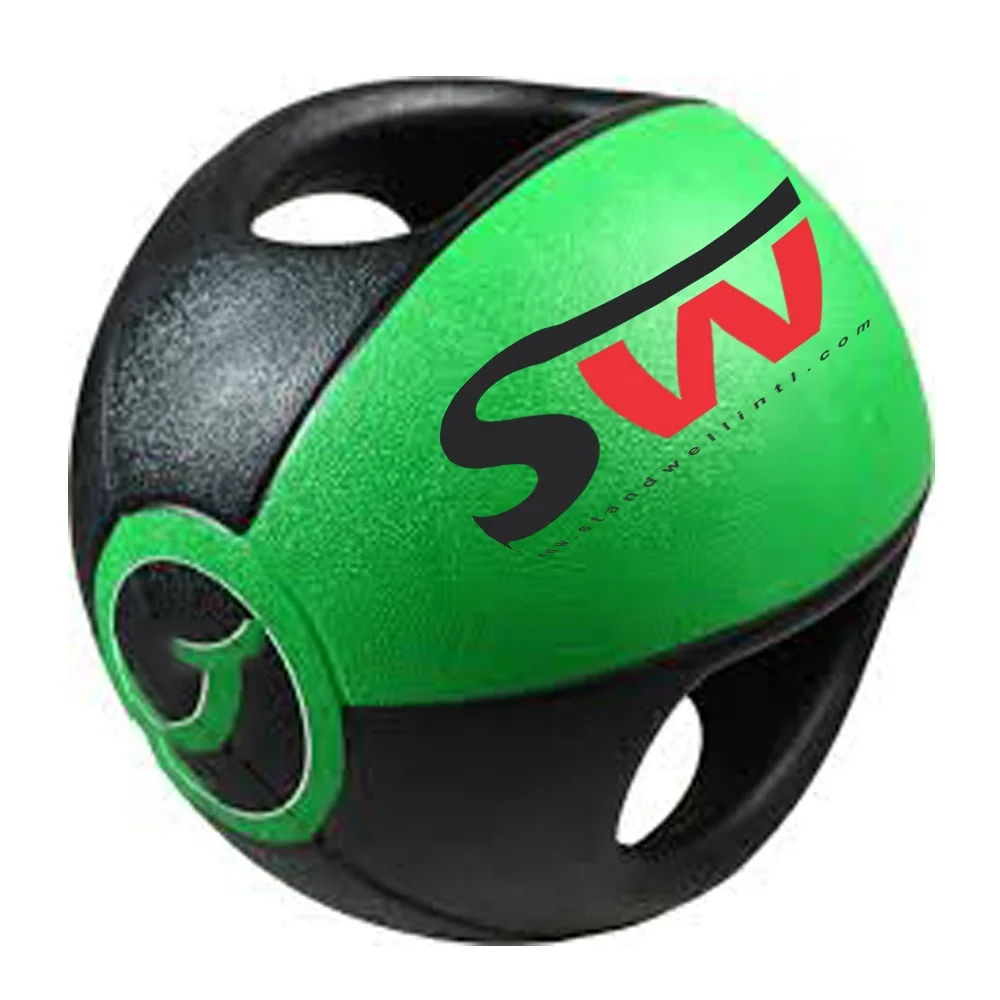 
medicine ball best quality fitness exercise customized logo with work out weight hard soft & rubber double grip manufacturer 