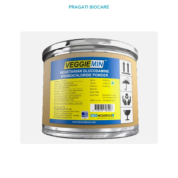 
HACCP Certified Corn Derived VEGGIEMIN Glucosamine Powder for Vegetarians 