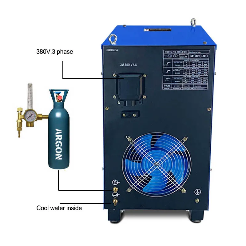 AC DC TIG/MMA 400P Инверторные алюминиевые сварочные машины 380V инверторный Сварочный аппарат TIG