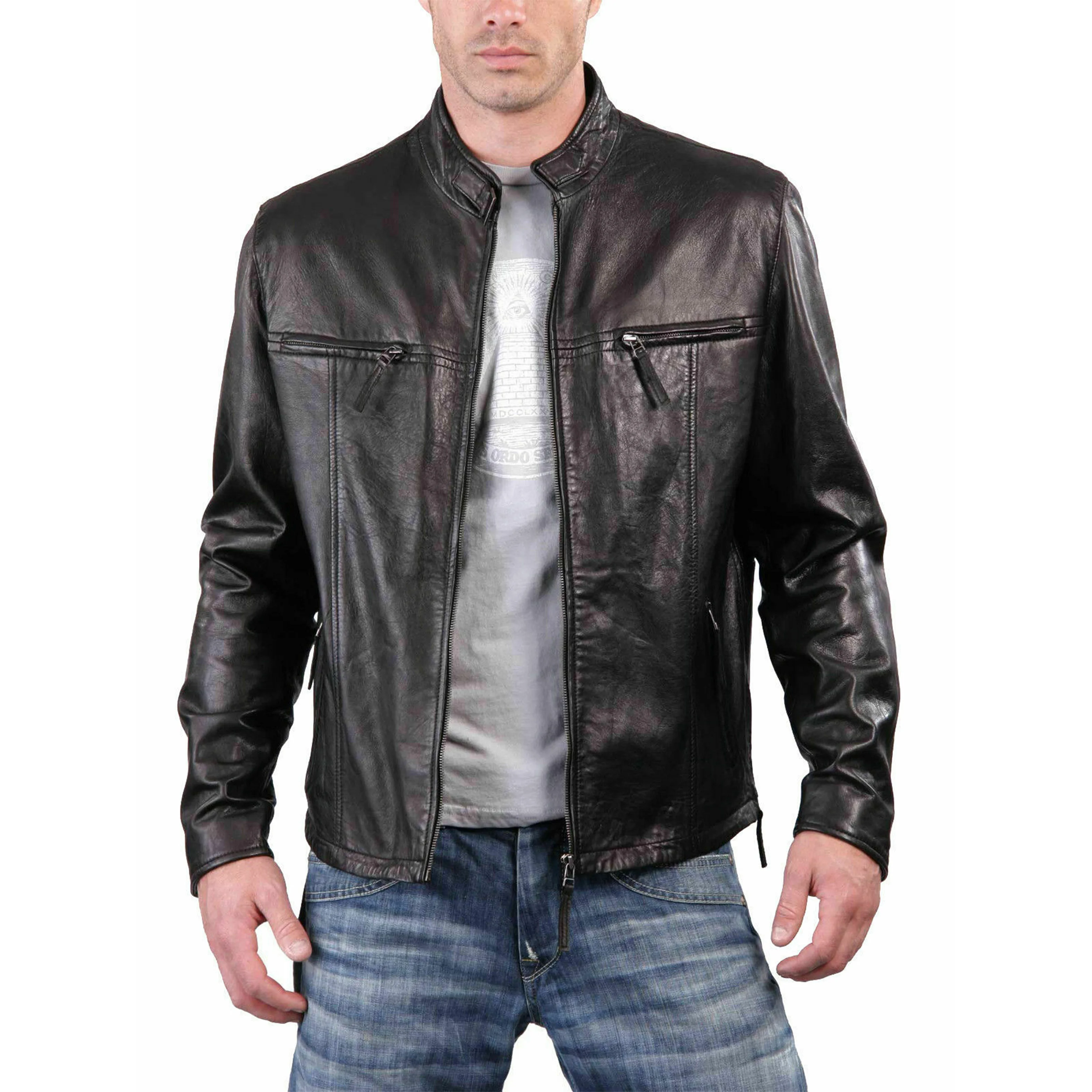 Pakistani made wholesale leather jackets Manufacturer Seller Long Casual Leather Jacket For Men new motorbike design Jackets