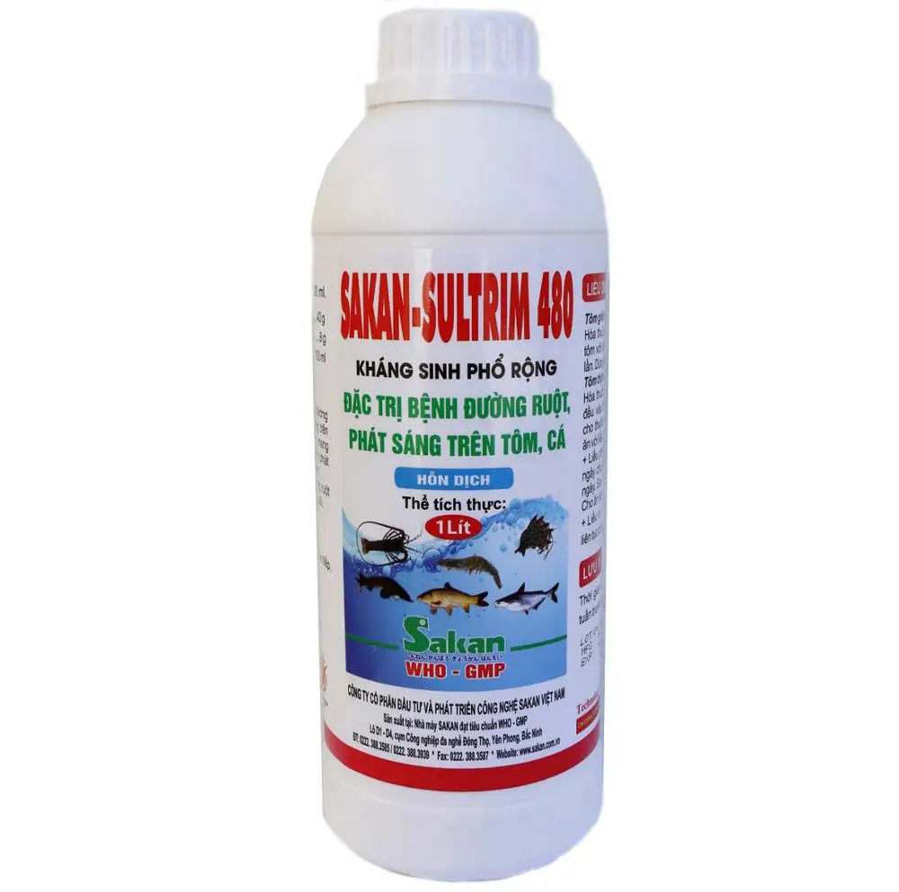 
SULTRIM 480 FOR FISH Sulfadiazin and Trimethoprim, suspension, for aquaculture use, TREATMENT OF BACTERIAL INFECTIONS 