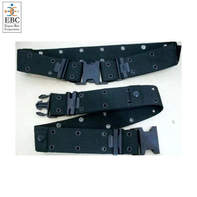 OEM Waist Belt High Tenacity Tactical Nylon Belt with Plastic Clip Buckle Adjustable Duty Parade Ceremonial Belt Custom