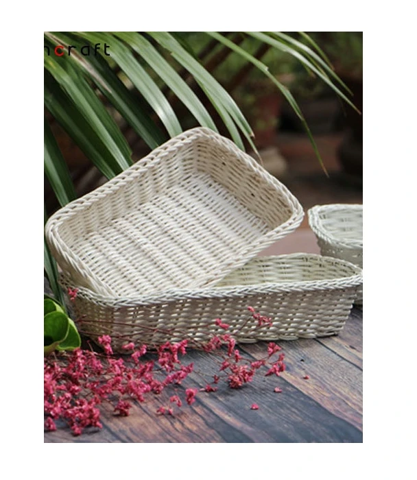 Vietnam Customized Wholesale Belly Straw Basket Woven Natural Handmade Rattan with Handles