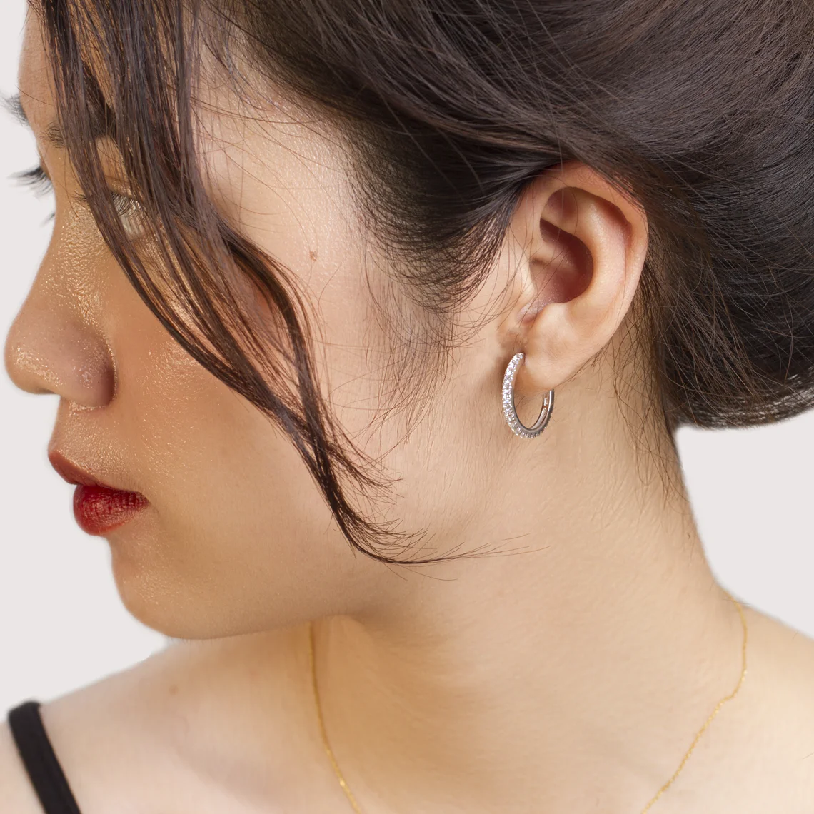 Маленькие серебряные серьги-кольца английские серьги с замком роскошные ювелирные изделия OEM Think vietnam